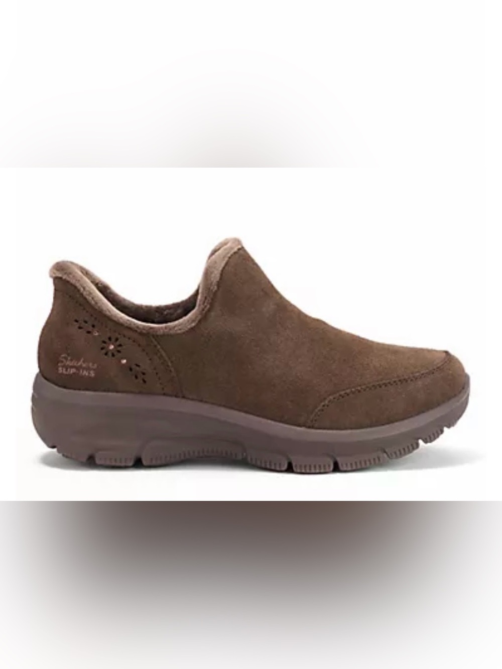 Skechers Slip Ins Women’s Brown Suede Slip-ins Loafers